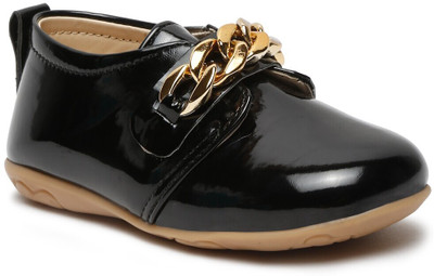 Tiny Bugs Girls Slip on Ballerinas(Black, 2.5 To 3 Year)