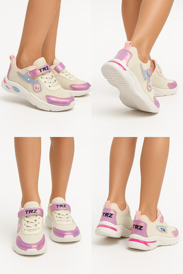 ASRON Boys & Girls Velcro Running Shoes(Pink, 5-5.5 years)