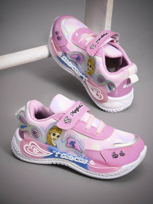 ABLESTEP Boys & Girls Velcro Running Shoes(Pink, 3-3.5 Years)