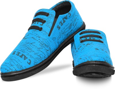 KANEGGYE Boys Slip on Sneakers(Light Blue)