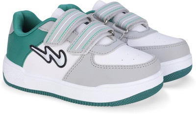 CAMPUS Boys & Girls Velcro Sneakers(White, 4 - 5 Years)