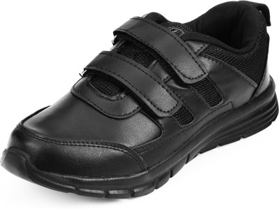 DOCTOR EXTRA SOFT Boys & Girls Velcro School Shoes(Black, 7-8 Years)