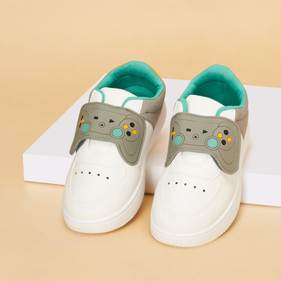 Pantaloons Junior Boys Velcro Casual Boots(White, 7-8 Years)