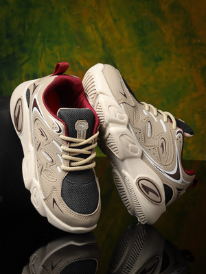 asian Boys Lace Sneakers(Beige, 6 -7 Year)