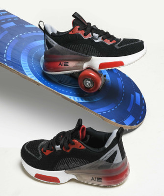 Abros Boys & Girls Lace Running Shoes(Black, 7-7.5Y)