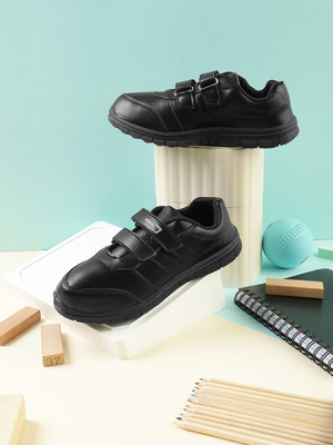 LIBERTY Boys & Girls Velcro School Shoes(Black, 8-8.5 Years)