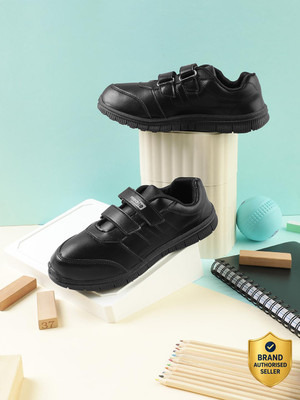 LIBERTY Boys & Girls Velcro School Shoes(Black, 10-11 Years)