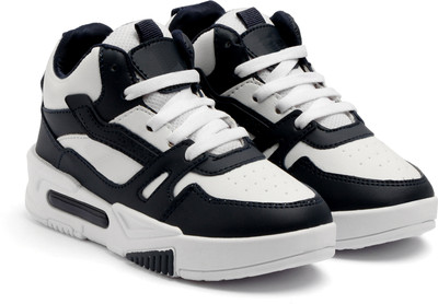 DURUKY Boys & Girls Lace Running Shoes(Black, 9.5-10 Years)