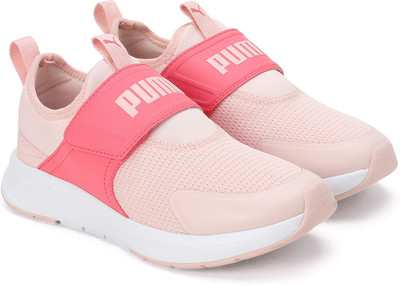 PUMA Boys & Girls Slip on Sneakers(Pink, 12-13)