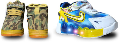 gigahertz Boys Velcro Sneakers(Multicolor, 3 - 3.5 YEARS)