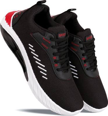 SHOEFLY Boys Lace Running Shoes(Black, 7-8)