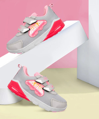 CAMPUS Boys & Girls Velcro Running Shoes(Grey, 3 - 4 Years)