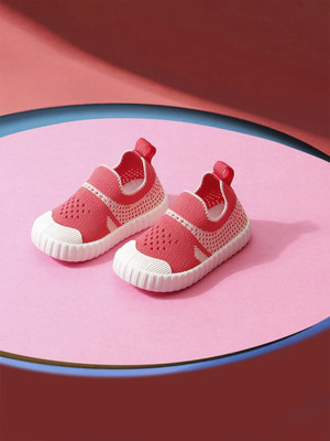 ONYC Boys & Girls Slip on Sneakers(Pink, 2.5-3 Years)