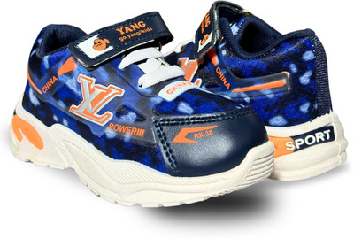gigahertz Boys Velcro Sneakers(Light Blue, 2.5 - 3 YEARS)