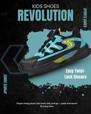 G&D Boys & Girls Slip on Walking Shoes(Black, 13-14 Years)