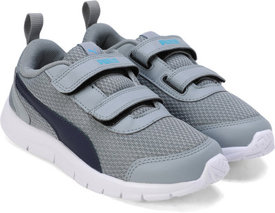 PUMA Boys & Girls Velcro Sneakers(Grey, 4 - 5 Years)