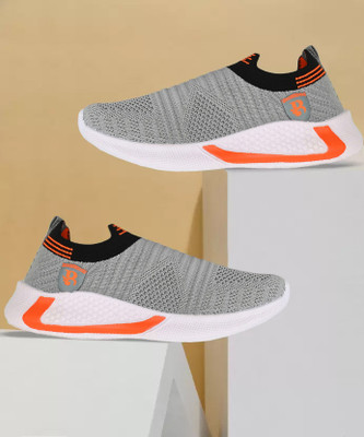 Birde Boys Slip on Sneakers(Grey, 7.5-8 YEARS)