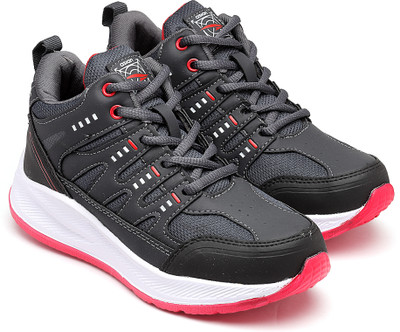 asian Boys Lace Sneakers(Grey, 4 - 5 Years)