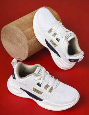 Abros Boys & Girls Lace Running Shoes(White, 7-7.5Y)