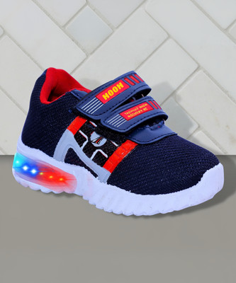 BOOMER CUBS Boys & Girls Velcro Running Shoes(Blue, 4.5-5 Years)