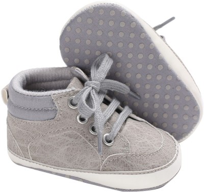 Hopscotch Boys Lace Casual Boots(Grey, 10-10.5 YEARS)