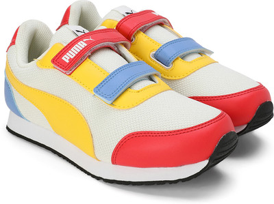 PUMA Boys & Girls Velcro Sneakers(White, 4 - 5 Years)