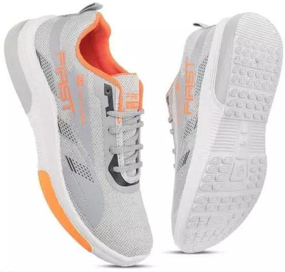 Crazyly Boys & Girls Lace Running Shoes(Grey, 8-9 Years)