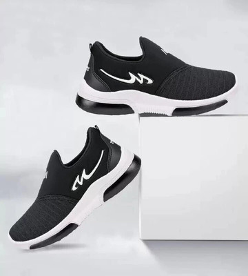 ABLESTEP Boys Lace Running Shoes(Black, 7.5-8 Year)