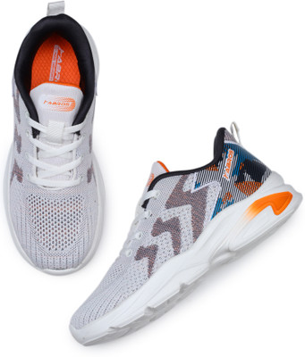 Abros Boys Lace Running Shoes(White, 3-4Y)