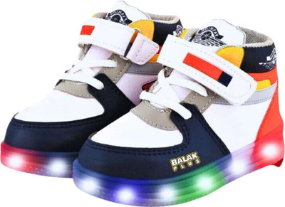 BALAKPLUS Boys & Girls Velcro Sneakers(Red, 2.5-3 Years)