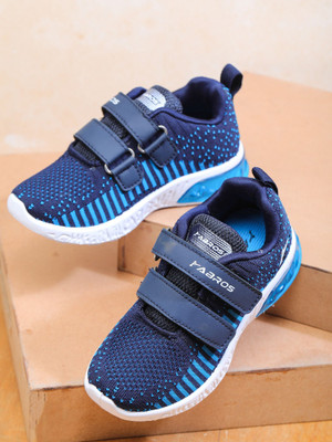 Abros Boys & Girls Velcro Running Shoes(Blue, 2.5-3Y)