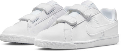 NIKE Boys Velcro Sneakers(White, 8.5-9 Years)