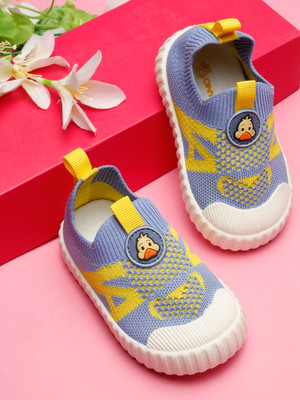 ONYC Boys & Girls Slip on Sneakers(Light Blue, 2.5-3 Years)
