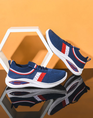 ABLESTEP Boys Lace Running Shoes(Blue, 7.5-8 Year)