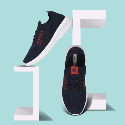 JQR Boys Lace Running Shoes(Dark Blue, 10-11 Years)