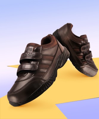 action Boys & Girls Velcro Walking Shoes(Brown)