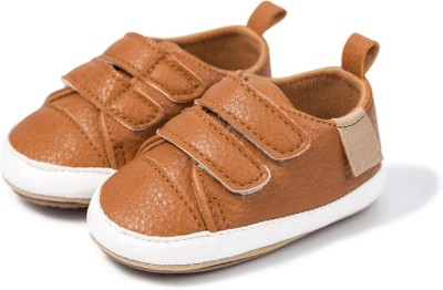 Little Charlie Boys & Girls Velcro Sneakers(Tan)