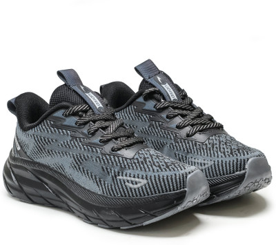 asian Boys Lace Running Shoes(Black, 8-9 Years)
