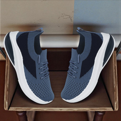 Miss & Chief Boys Lace Running Shoes(Dark Blue, 10.5 - 11 Years)