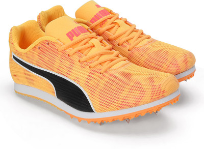 PUMA Boys & Girls Lace Running Shoes(Orange, 11-12 Years)