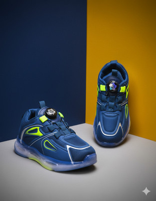 N2PRO Boys & Girls Drawstring Sneakers(Blue, 9-10 YEARS)