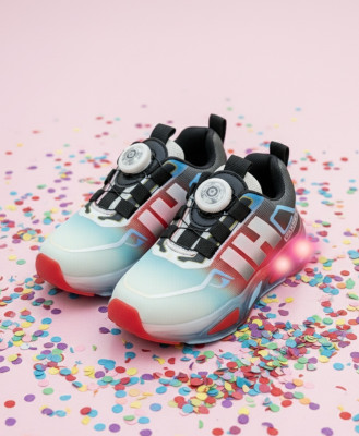 jootiyapa Boys & Girls Lace Sneakers(Multicolor, 7-8-YEARS)