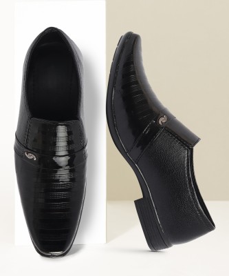 SIYA Boys Slip on Derby Shoes(Black)