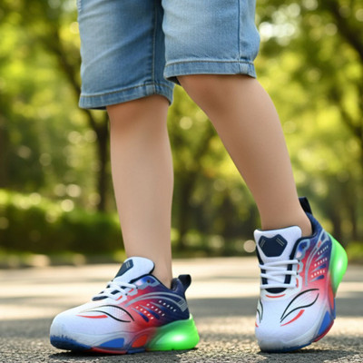 jootiyapa Boys & Girls Lace Walking Shoes(Red, 3-3.5 YEARS)