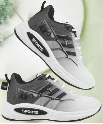 N2PRO Boys & Girls Lace Running Shoes(Grey, 7-8 Years)