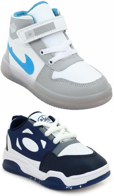 SELCAN Boys & Girls Velcro Sneakers(Grey, 5 - 5.5 Years)