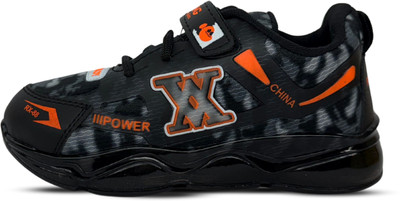 Hyfex Boys Lace Sneakers(Black, 9-10 Years)