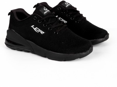 LANCER Boys & Girls Lace Running Shoes(Black)
