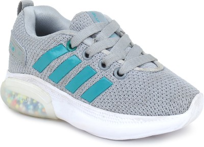 COLUMBUS Boys Lace Running Shoes(Grey)