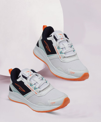 asian Boys Lace Running Shoes(White, 10-11 Years)